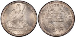 10 CENTS -  10 CENTS 1837, GRANDE DATE -  PIÈCES DES ETATS-UNIS 1837