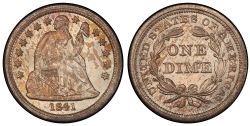 10 CENTS -  10 CENTS 1841 -  PIÈCES DES ETATS-UNIS 1841