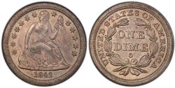 10 CENTS -  10 CENTS 1842-O -  PIÈCES DES ETATS-UNIS 1842