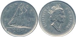 10 CENTS -  10 CENTS 1992 -  1992 CANADIAN COINS