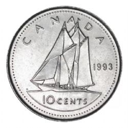 10 CENTS -  10 CENTS 1993 -  1993 CANADIAN COINS