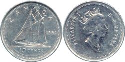 10 CENTS -  10 CENTS 1994 -  1994 CANADIAN COINS