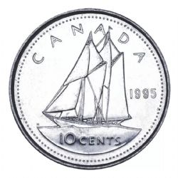 10 CENTS -  10 CENTS 1995 -  1995 CANADIAN COINS