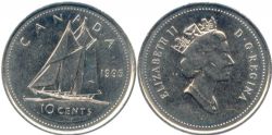 10 CENTS -  10 CENTS 1995 -  1995 CANADIAN COINS