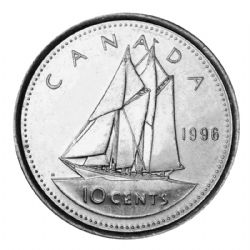 10 CENTS -  10 CENTS 1996 -  1996 CANADIAN COINS