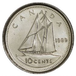 10 CENTS -  10 CENTS 1999P (PL) -  1999 CANADIAN COINS