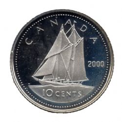 10 CENTS -  10 CENTS 2000 (PR) -  2000 CANADIAN COINS
