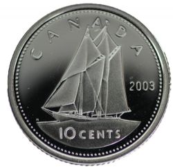 10 CENTS -  10 CENTS 2003 ANCIENNE EFFIGIE (PR) -  2003 CANADIAN COINS