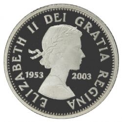 10 CENTS -  10 CENTS 2003 - COURONNEMENT (1953-2003) (PR) -  PIÈCES DU CANADA 2003
