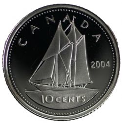 10 CENTS -  10 CENTS 2004 (PR) -  2004 CANADIAN COINS