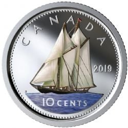 10 CENTS -  10 CENTS 2019 - CLASSIQUE COLORÉ (PR) -  2019 CANADIAN COINS