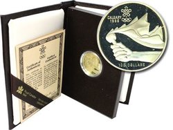 100 DOLLARS -  XV JEUX OLYMPIQUES D'HIVER -  PIÈCES DU CANADA 1987 12