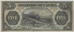 1912 -  5 DOLLARS 1912, BOVILLE, SANS SCEAU (EF)