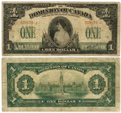 1917 -  1 DOLLAR 1917, BOVILLE