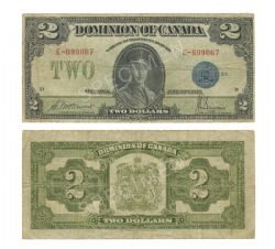 1923 -  2 DOLLARS 1923, MCCAVOUR/SAUNDERS