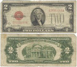 1928 -  2 DOLLARS DES ÉTATS-UNIS