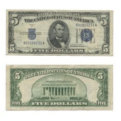 1934 -  5 DOLLARS 1934 DES ÉTATS-UNIS (VF)