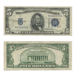 1934 -  5 DOLLARS DES ÉTATS-UNIS