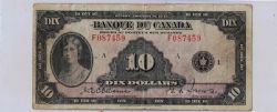 1935 -  10 DOLLARS 1935, OSBORNE/TOWERS SÉRIE F (G)