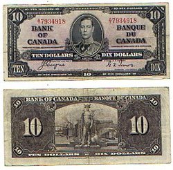 1937 -  10 DOLLARS 1937, COYNE/TOWERS (VF)