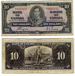 1937 -  10 DOLLARS 1937, COYNE/TOWERS (VG)