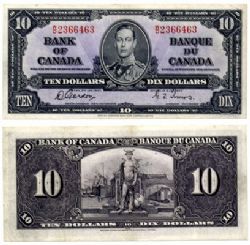 1937 -  10 DOLLARS 1937, GORDON/TOWERS