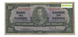 1937 -  10 DOLLARS 1937, OSBORNE/TOWERS (F)