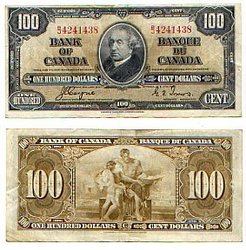 1937 -  100 DOLLARS 1937, COYNE/TOWERS (VF)