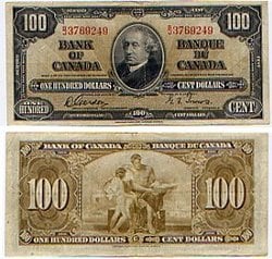 1937 -  100 DOLLARS 1937, GORDON/TOWERS (EF)