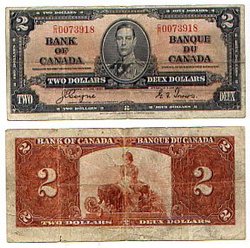 1937 -  2 DOLLARS 1937, COYNE/TOWERS (F)