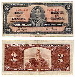 1937 -  2 DOLLARS 1937, COYNE/TOWERS (VF)