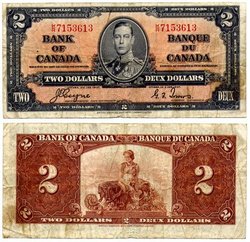 1937 -  2 DOLLARS 1937, COYNE/TOWERS (VG)