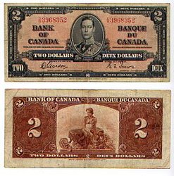 1937 -  2 DOLLARS 1937, GORDON/TOWERS (VF)