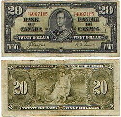 1937 -  20 DOLLARS 1937, COYNE/TOWERS (F)