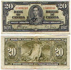1937 -  20 DOLLARS 1937, COYNE/TOWERS (VF)