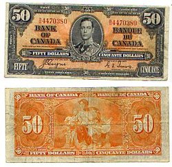 1937 -  50 DOLLARS 1937, COYNE/TOWERS (F)