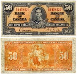 1937 -  50 DOLLARS 1937, GORDON/TOWERS (F)