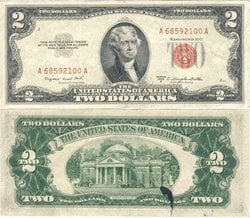 1953 -  2 DOLLARS 1953 DES ÉTATS-UNIS (EF)