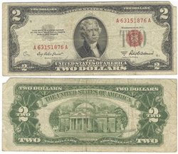 1953 -  2 DOLLARS 1953 DES ÉTATS-UNIS (G)