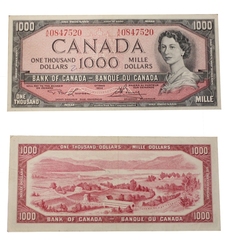 1954 - PORTRAIT MODIFIE -  1000 DOLLARS 1954, LAWSON/BOUEY (VG)