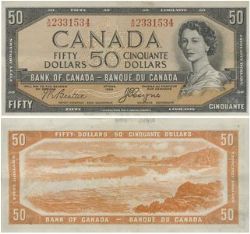 1954 - VISAGE DU DIABLE -  50 DOLLARS 1954, BEATTIE/COYNE