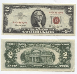 1963 -  2 DOLLARS 1963 DES ÉTATS-UNIS (EF)