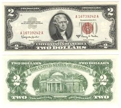 1963 -  2 DOLLARS 1963 DES ÉTATS-UNIS (UNC)