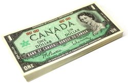 1967 -  1 DOLLAR 1867-1967, LOT DE 100 BILLETS (CUNC)