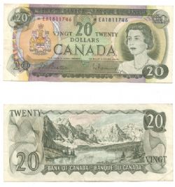 1969 -  20 DOLLARS 1969, BEATTIE/RASMINSKY (F)