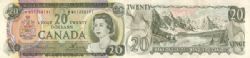 1969 -  20 DOLLARS 1969, LAWSON/BOUEY PRÉFIXES WV
