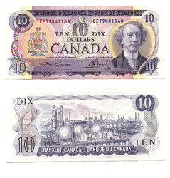 1971 -  10 DOLLARS 1971, LAWSON/BOUEY (EF)