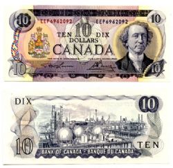 1971 -  10 DOLLARS 1971, LAWSON/BOUEY PRÉFIXES EEP