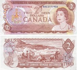 1974 -  2 DOLLARS 1974, CROW/BOUEY (EF)