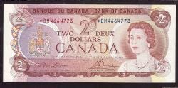 1974 -  2 DOLLARS 1974, LAWSON/BOUEY PRÉFIXE *BM